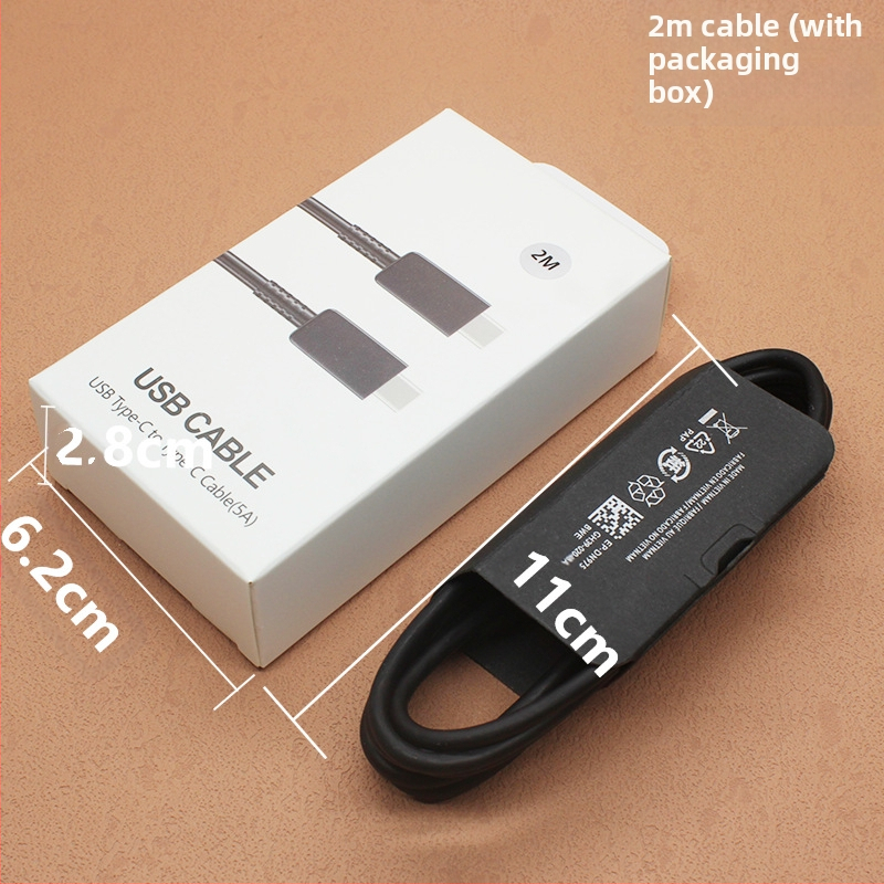 Type-C įkrovimo kabelis, Greita įkrova, 5A, TPE