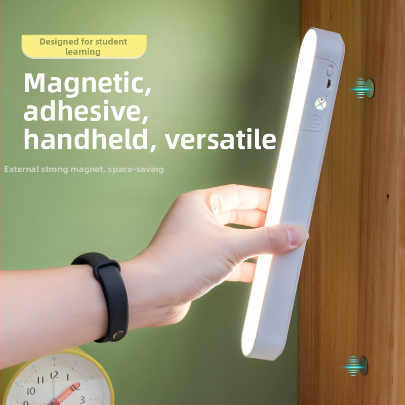 Учебна настолна лампа с защита на очите, дистанционно управление, три температури на светлината, вградена батерия, лампа за учене