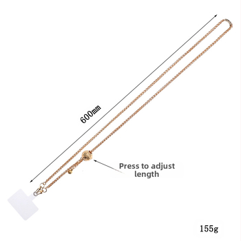 Telefono laikiklis su metaline sagtimi, rankų darbas, PU virvė, moteriškas stilius