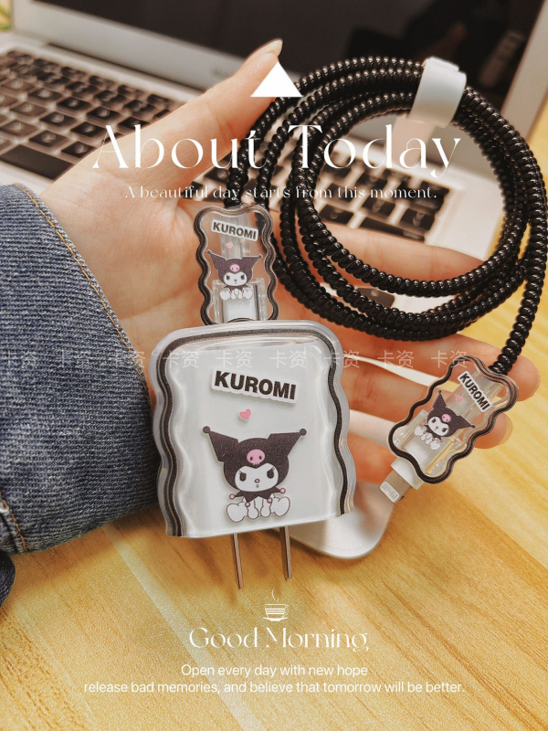 Apple 20W įkroviklio apsauginė dėžutė su kabelio apsaugos virvele iPhone 15