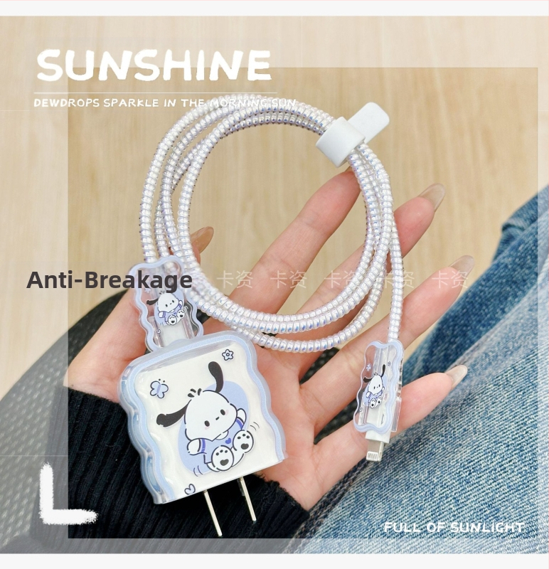 Apple 20W įkroviklio apsauginė dėžutė su kabelio apsaugos virvele iPhone 15