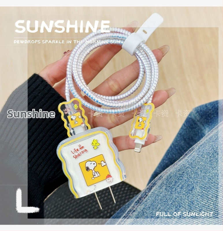 Apple 20W įkroviklio apsauginė dėžutė su kabelio apsaugos virvele iPhone 15