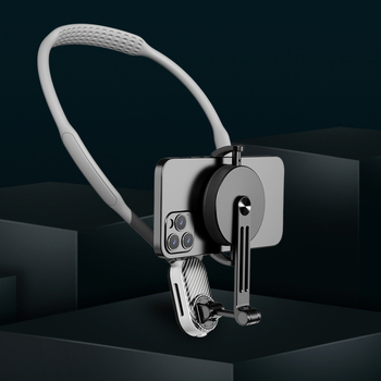 NOZI kaklo laikiklis sportinei kamerai – pirmojo asmens vaizdas, 360° įrašas su išmaniuoju telefonu, lydinio korpusas, pritaikymas palaikomas, vaizdo stabilizavimas