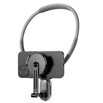 NOZI kaklo laikiklis sportinei kamerai – pirmojo asmens vaizdas, 360° įrašas su išmaniuoju telefonu, lydinio korpusas, pritaikymas palaikomas, vaizdo stabilizavimas