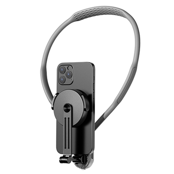 NOZI kaklo laikiklis sportinei kamerai – pirmojo asmens vaizdas, 360° įrašas su išmaniuoju telefonu, lydinio korpusas, pritaikymas palaikomas, vaizdo stabilizavimas