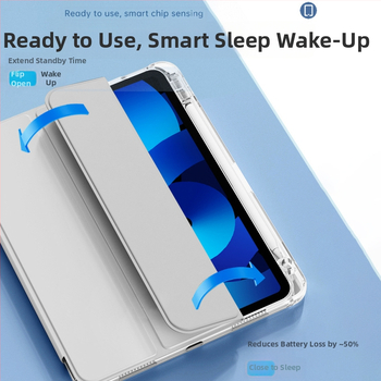 Θήκη iPad με συνθετικό δέρμα, ανάγλυφη υφή, μαγνητική βάση, ανθεκτική στις πτώσεις, διαχείριση θερμότητας