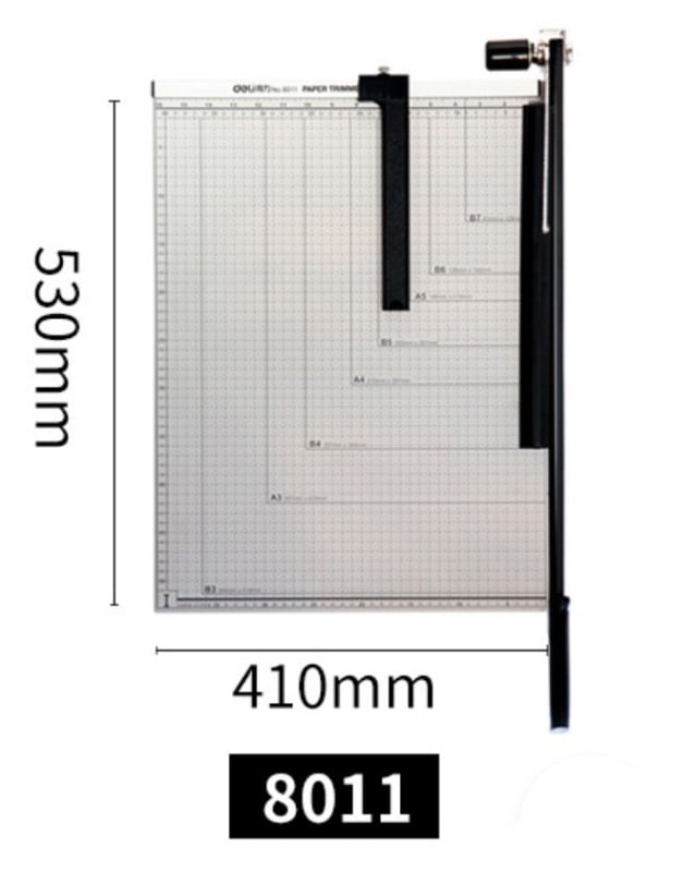 Deli ručni rezač papira s drveno-metalnom konstrukcijom, čelična oštrica, za vizitke i fotografije