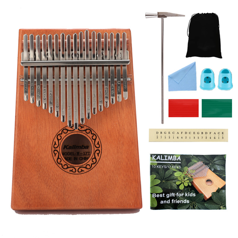 Wensheng Kalimba 17-Tone Thumb Piano – Επαγγελματικού επιπέδου όργανο, Μοντέλο 17 Tone, W-17T, Συσκευασία σε χαρτοκιβώτιο