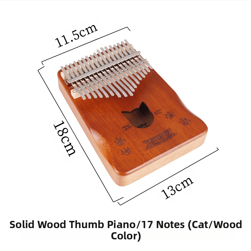Wensheng Kalimba 17-Tone Thumb Piano – Επαγγελματικού επιπέδου όργανο, Μοντέλο 17 Tone, W-17T, Συσκευασία σε χαρτοκιβώτιο