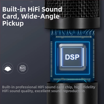 BM-800USB Μικρόφωνο USB για υπολογιστή με καρδιοειδές μοτίβο, εύρος συχνοτήτων 20Hz-20kHz, SNR ≥70dB, αλουμινένιο περίβλημα