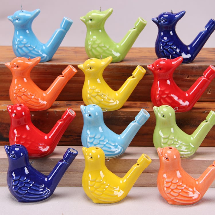 Σφυριχτήρα για υδροβιτικά πουλιά από γυαλισμένη πορσελάνη, κεραμική τέχνη, μοντέρνος μινιμαλιστικός σχεδιασμός, τυποποιημένη συσκευασία