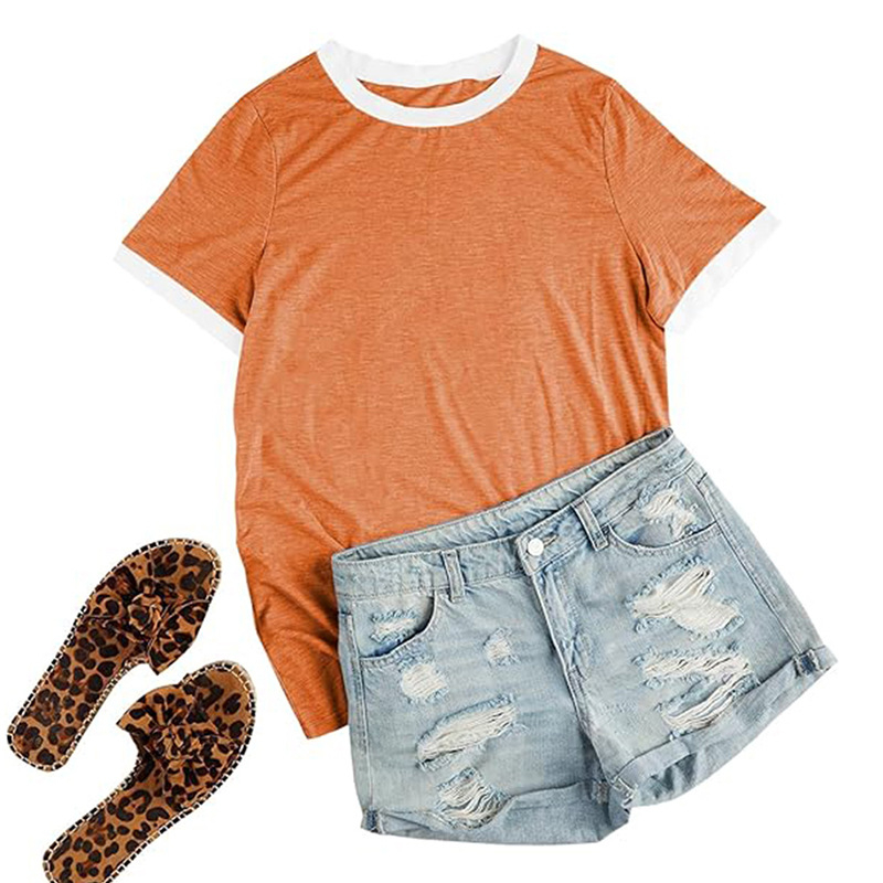 Γυναικείο T-shirt με εκτύπωση, 90–95% πολυεστέρας, κοντά μανίκια, λαιμόκοψη crewneck