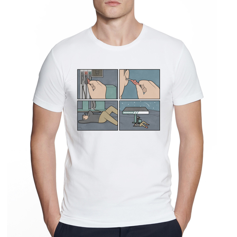 Medvilninė marškinėliai su Fibonacci sekos spauda – apvalus kaklas, trumpomis rankovėmis