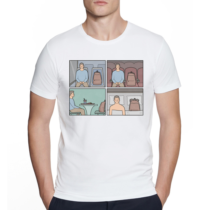 Medvilninė marškinėliai su Fibonacci sekos spauda – apvalus kaklas, trumpomis rankovėmis