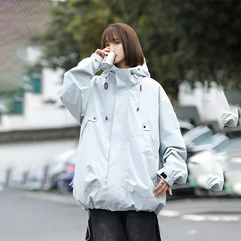 Vyrinė corduroy kapucinė striukė su triušio kailio įdėklu ir poliesterio pamušalu su užtrauktuku