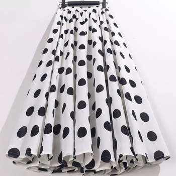 Midi A linijos ilgas sijonas su elastine juosta, denim mišinys (akrilas + poliesteris), vasara 2024