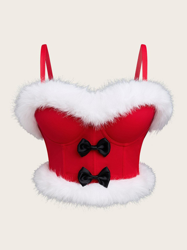 Sling liemenė su pūkine kaspina – išorinis drabužis, siauras kirpimas, poliesterio-spandekso mišinys, nuimami pečių dirželiai