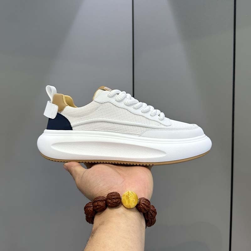 Ανδρικά παπούτσια διάβασης ποταμών - Αναπνεύσιμα καμβά παπούτσια με κορδόνια, μυτερή μύτη και χαμηλό τακούνι 1–3 cm