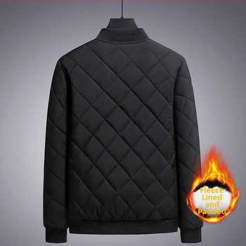 Vyrinė striukė su stovimu apykakle, siauras kirpimas, fleece pamušalas, žiemai, vieno mygtuko užsegimas