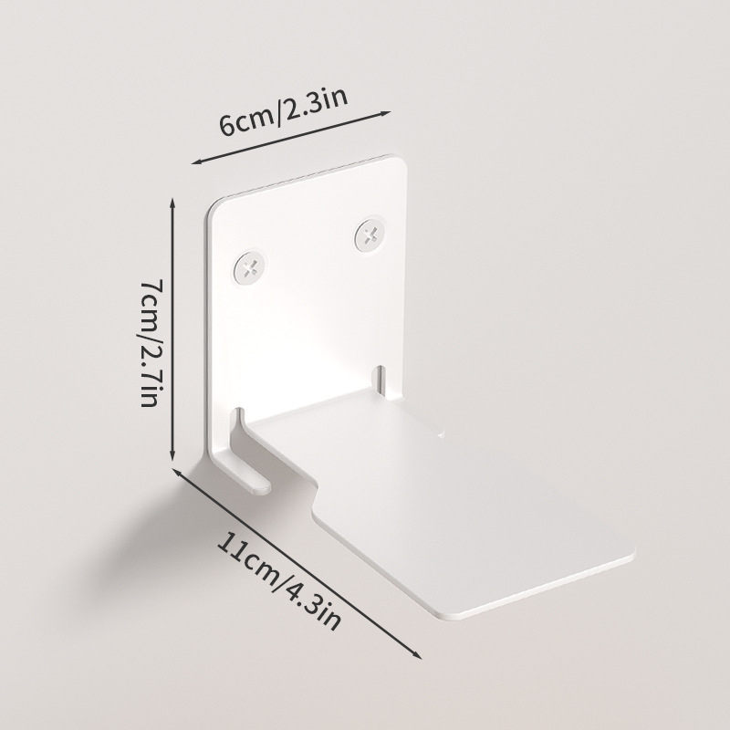 Κρυφή κρεμαστή βιβλιοθήκη τοίχου με πλαίσιο από άνθρακα ατσάλι, φορητή, χωρίς τρύπημα, 1 ράφι, αποθήκευση σαλονιού