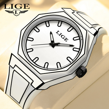 LIGE LG89171 Ρολόι Quartz – Αναλογική οθόνη, Αδιάβροχο μέχρι 30 m, Πλαστικό περίβλημα, Ιμάντας σιλικόνης, Σπειροειδής κορώνα