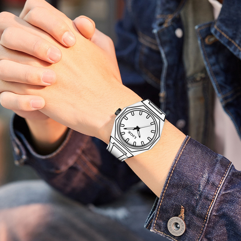 LIGE LG89171 Ρολόι Quartz – Αναλογική οθόνη, Αδιάβροχο μέχρι 30 m, Πλαστικό περίβλημα, Ιμάντας σιλικόνης, Σπειροειδής κορώνα