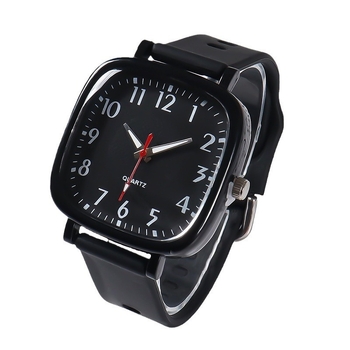 FK01 ηλεκτρονικό ρολόι με ψηφιακή οθόνη, φωτεινό καντράν, θήκη από καουτσούκ και λουράκι από καουτσούκ