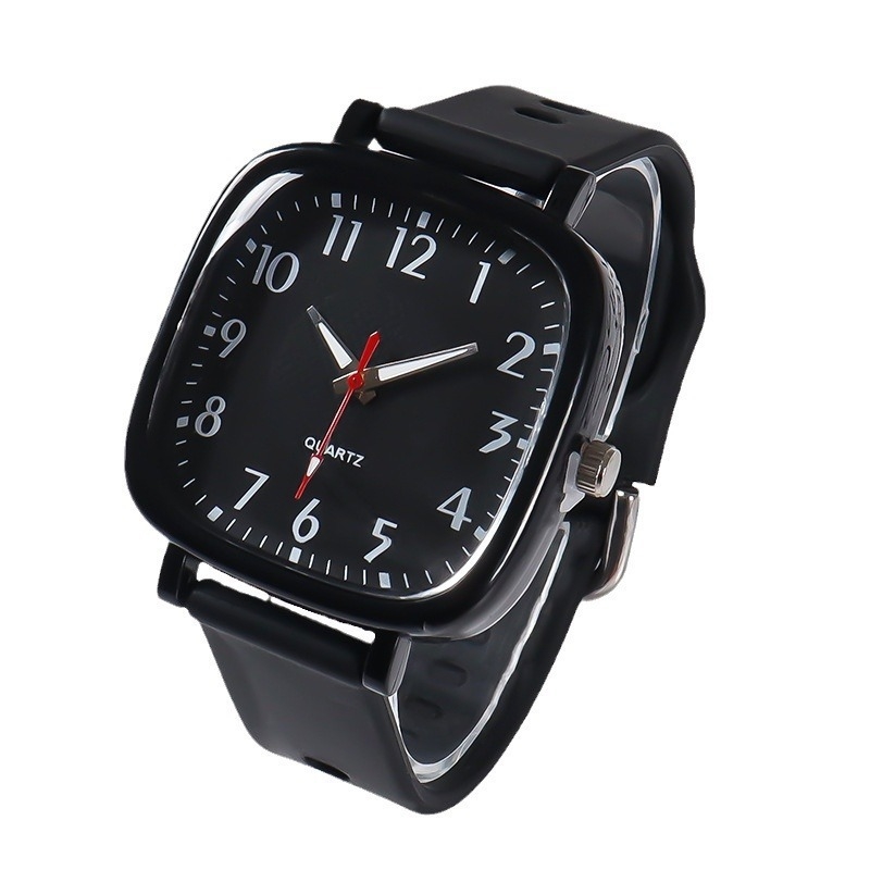 FK01 elektroninis laikrodis su skaitmeniniu ekranu, šviesojantis ciferblatas, guminis korpusas ir guminė apyrankė