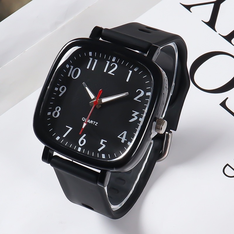 FK01 elektroninis laikrodis su skaitmeniniu ekranu, šviesojantis ciferblatas, guminis korpusas ir guminė apyrankė