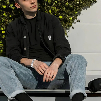 Nerūdijančio plieno apyrankė, elektroplatinavimo danga, geometrinė forma, unisex