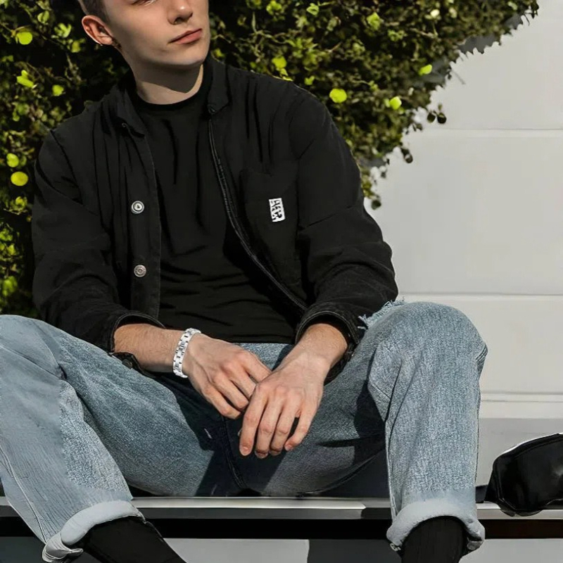 Nerūdijančio plieno apyrankė, elektroplatinavimo danga, geometrinė forma, unisex