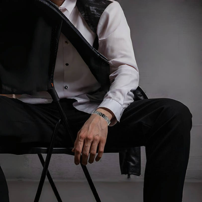 Nerūdijančio plieno apyrankė, elektroplatinavimo danga, geometrinė forma, unisex