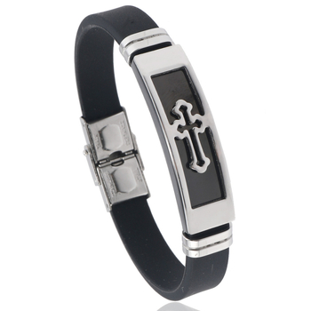 Гривна, неръждаема стомана, полирана повърхност, унисекс стил, геометричен дизайн, мъжка гривна