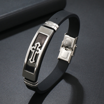 Гривна, неръждаема стомана, полирана повърхност, унисекс стил, геометричен дизайн, мъжка гривна