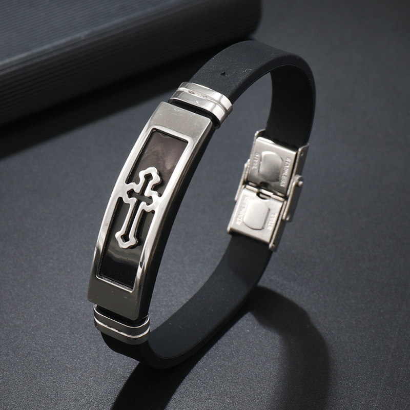 Гривна, неръждаема стомана, полирана повърхност, унисекс стил, геометричен дизайн, мъжка гривна