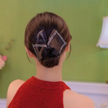 Klip za kosu Shark Clip, satenski materijal, ručno izrađeno, francuski retro stil, za žene