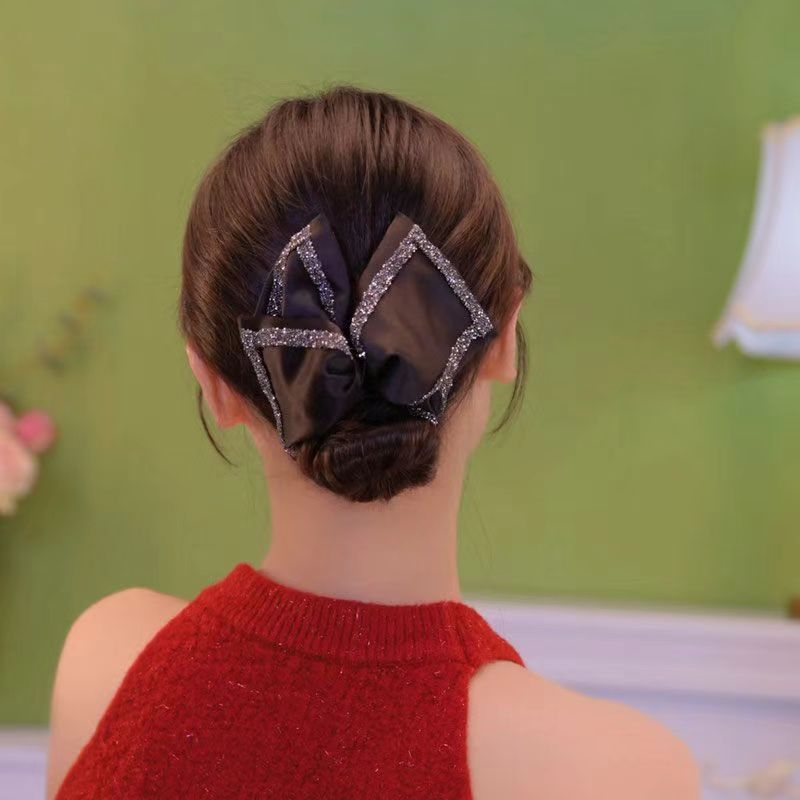 Klip za kosu Shark Clip, satenski materijal, ručno izrađeno, francuski retro stil, za žene