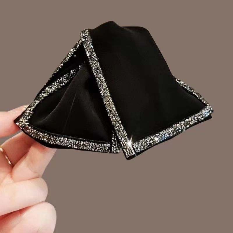 Klip za kosu Shark Clip, satenski materijal, ručno izrađeno, francuski retro stil, za žene