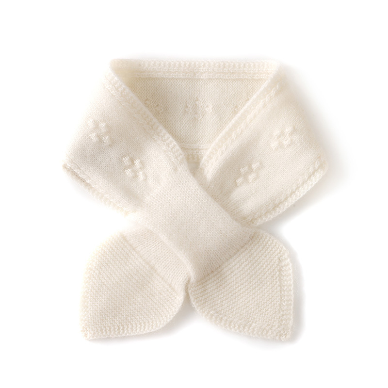 Кашмирен шал за врата – 100% кашмир, право плетиво, топъл, зима, марка Fibeirou