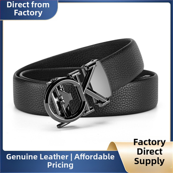 Muški kaiš od PU kože s kopčom od legure, automatsko kopčanje, širina 2–4 cm, poslovni/višenamjenski/jednostavan stil