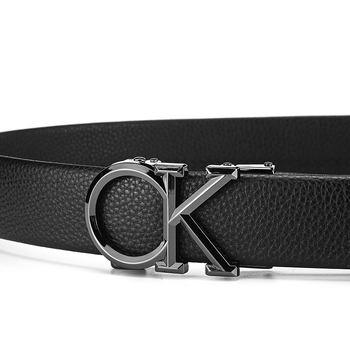 Muški kaiš od PU kože s kopčom od legure, automatsko kopčanje, širina 2–4 cm, poslovni/višenamjenski/jednostavan stil