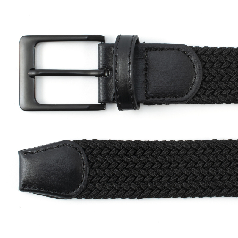 Unisex kaiš casual korejskog stila, platneni pleteni elastični kaiš, kopčom od Legure i zatvaračem na iglu, širina 2-4 cm