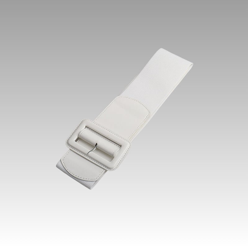 Elastična široka pojasnica s igličastom kopčom, umjetna koža, minimalistički stil