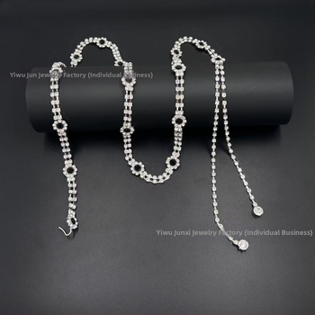 Μεταλλική αλυσίδα μέσης για γυναίκες, ευέλικτο στυλ, ζώνη με έναν κύκλο