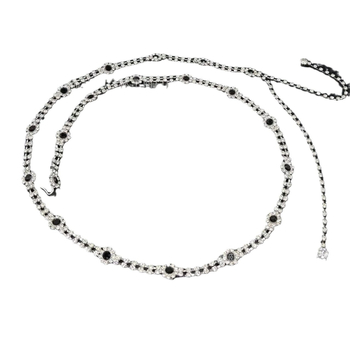 Μεταλλική αλυσίδα μέσης για γυναίκες, ευέλικτο στυλ, ζώνη με έναν κύκλο