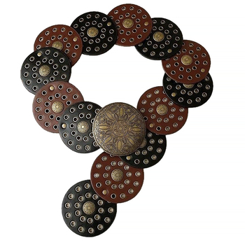 Remen od imitacijske kože; kopča od legure; kopčanje na klik; širina > 4 cm; stil jednostavan, lagani luksuz, književno retro