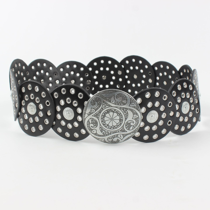 Remen od imitacijske kože; kopča od legure; kopčanje na klik; širina > 4 cm; stil jednostavan, lagani luksuz, književno retro