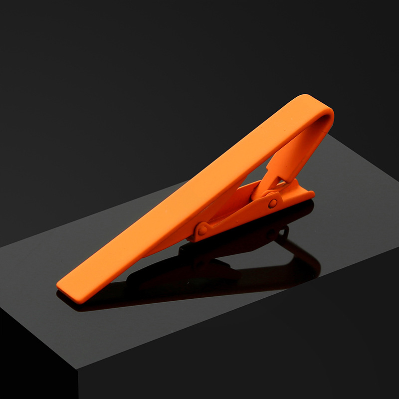 Muški klip za kravatu, bakrena legura, ravna glava, rombični geometrijski uzorak, čistoća K9