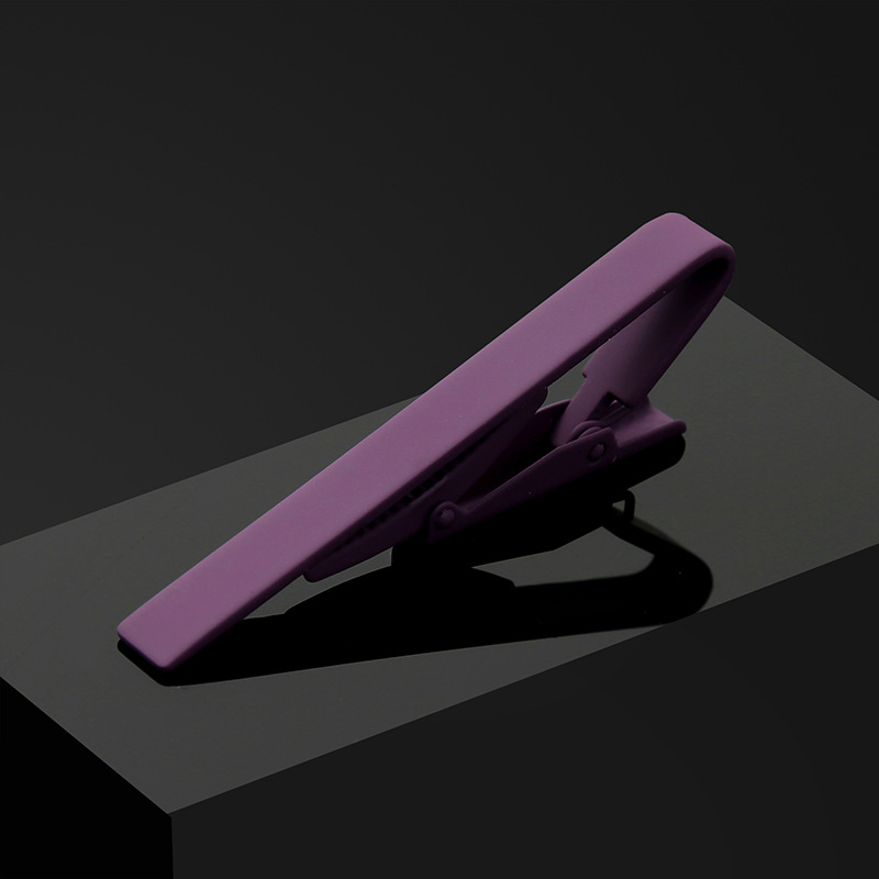 Muški klip za kravatu, bakrena legura, ravna glava, rombični geometrijski uzorak, čistoća K9