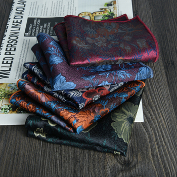 Muška džepna maramica za sako, cvjetni žakard, poliester vlakno, sklopiva, formalni/poslovni stil